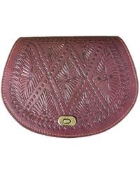 Berber Leather - The Temara Embossed Saddle Bag - Lyst