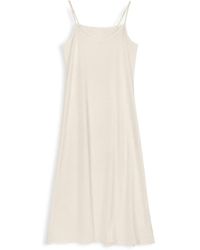 Roch Perel - Neutrals Ivory Satin Aline Slip Dress - Lyst