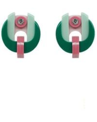 Gissa Bicalho - Handmade Acrylic Earring Short Protea - Lyst