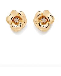 Potoska - Lulu Midi Flower Stud Earring - Lyst