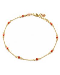 Unaloe - Vermeil Mediterranean Coral Necklace – Natural Coral Pendant Minimalist Jewelry For - Lyst