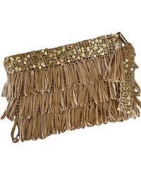 Springmoonatelier - Neutrals Luxury Star Cream – Sequin And Tassel Handmade Raffia Handbag - Lyst