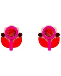 Gissa Bicalho - Handmade Acrylic Earring Petunia Small - Lyst
