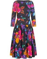 Marianna Déri - Floral Drop-Waist Dress - Lyst