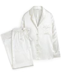Silk Works - Ivory Pyjama Set - Lyst