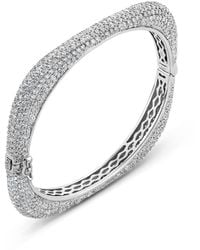 SALLY SKOUFIS - Behold Bangle With Made Diamonds - Lyst