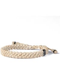Harbour Uk - Neutrals Hylander Chunky Steel Rope Bracelet - Lyst