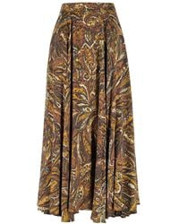 Teodora Milano - Taormina Silk Long Skirt - Lyst