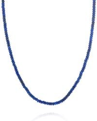 Nellou Jewellery - Lapis Lazuli Rondelle Necklace - Lyst