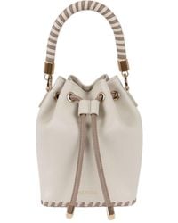 Saonara Brand - Mini Bucket Bag Ivory Leather - Lyst
