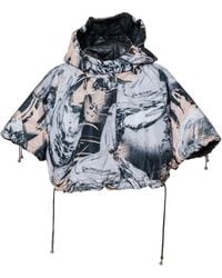 ARTISTA - Angel Hooded Cropped Jacket - Lyst