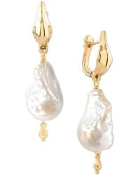 Astor & Orion - Naya Statement Baroque Pearl Dangle Earrings - Lyst