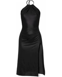 AGGI by HALEWSKI - Maricel Midi Dress With Open Back - Lyst