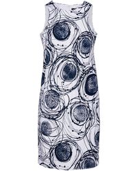 Conquista - Print Sleeveless Sack Dress - Lyst