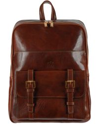 Time Resistance - Leather Backpack Travel Bag - Lyst
