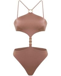 Selkie - Mocha Halo Swimsuit - Lyst