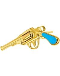 True Rocks - 18Kt Plated & Retro Pistol Stud - Lyst