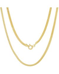 Kylie Harper - Italian Box Franco Chain Necklace - Lyst