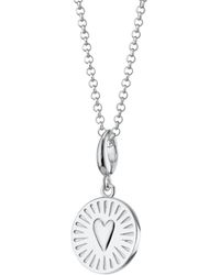 Lily Charmed - Sterling You Have My Heart Disc Charm Necklace - Lyst