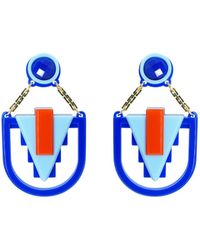 Gissa Bicalho - Handmade Acrylic Earring Arrow Deco - Lyst