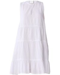 REISTOR - Embroidered Everyday Sleeveless Short Tiered Dress - Lyst