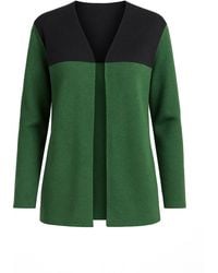 Conquista - Wool Blend Block Colour Cardigan - Lyst
