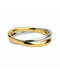 Belinda Jewelz - Mixed Metal Twisted Band Ring - Lyst