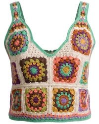 Ana Chic - Sunburst Granny Square Handmade Crochet Crop Top - Lyst