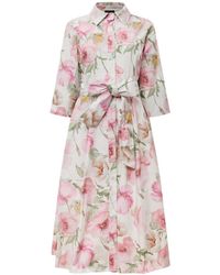 James Lakeland - Bloom Cotton Midi Dress - Lyst