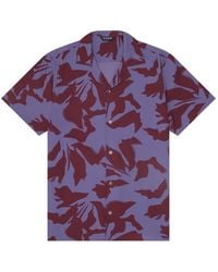 Playaluxe - Saint Tropez Cabana Shirt Burgundy Lilac - Lyst