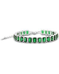 SHYMI - Bezel-Set Color Emerald Tennis Bracelet - Lyst