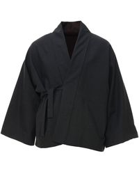 MOE - Granite/ Burgundy Check Wool Jacket Reversible - Lyst