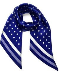 INGMARSON - Polka Dot Silk Neck Scarf Electric - Lyst