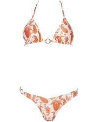 Forever Young the label - Neutrals Cream Paisley Bikini Set - Lyst