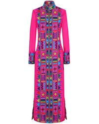 Beatrice von Tresckow - Embroidered Silk Nomad Long Coat - Lyst