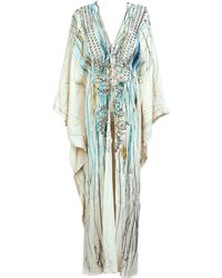 Saniya Khan - Aqua Forest Caftan - Lyst