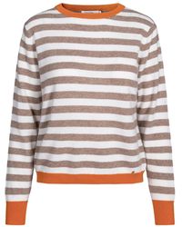 tirillm - Sasha Basic Cashmere Pullover With Round Neck, Stripes - Lyst