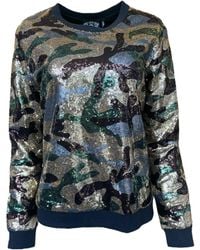 Any Old Iron - Camo Sequin Sweatshirt - Lyst