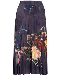ARTISTA - Grace Pleated Midi Skirt - Lyst