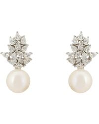 LÁTELITA London - Imperial Pearl Radiance Earrings Silver - Lyst