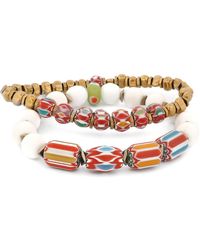 Ebru Jewelry - Summer Vacation Jade African Bead Bracelet Set - Lyst