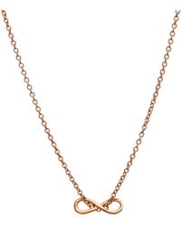 Posh Totty Designs - Gold Plated Mini Infinity Charm Necklace - Lyst