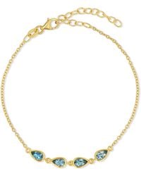 Jewelbird - Aquamarine Pears Bracelet - Lyst