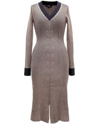 Smart and Joy - Bi Color V Neck Jumper Dress - Lyst