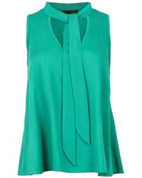 Conquista - Tie Detail Sleeveless Top - Lyst