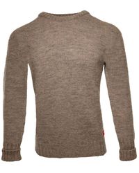 Arthur Beale - Neutrals Oiled Wool Pelmo Jumper - Lyst