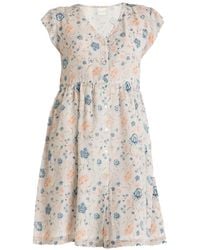 REISTOR - Cap Sleeved Short Crepe Dress - Lyst