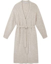Mamu Dream - Neutrals Oatmeal Alpaca Blend Longline Coatigan - Lyst