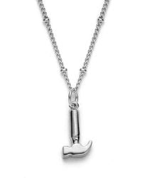With Love Darling - Hammer Necklace Sterling - Lyst