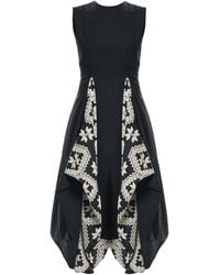 Metamorph - Sleeveless Dress With Embroidered Details - Lyst